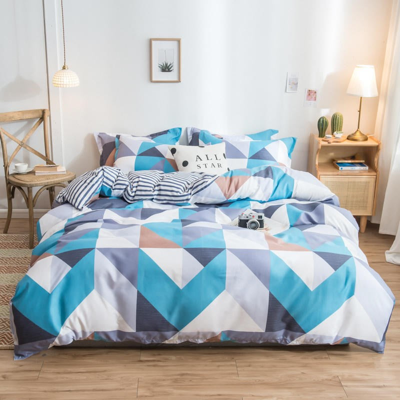 Blue Geo Duvet Set