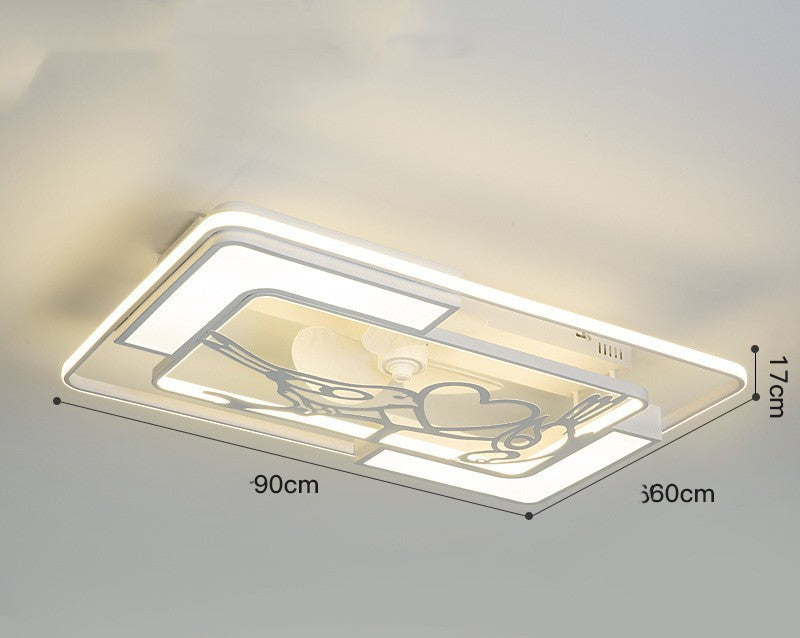 Invisible Electric Fan Lamp Ceiling Lamp