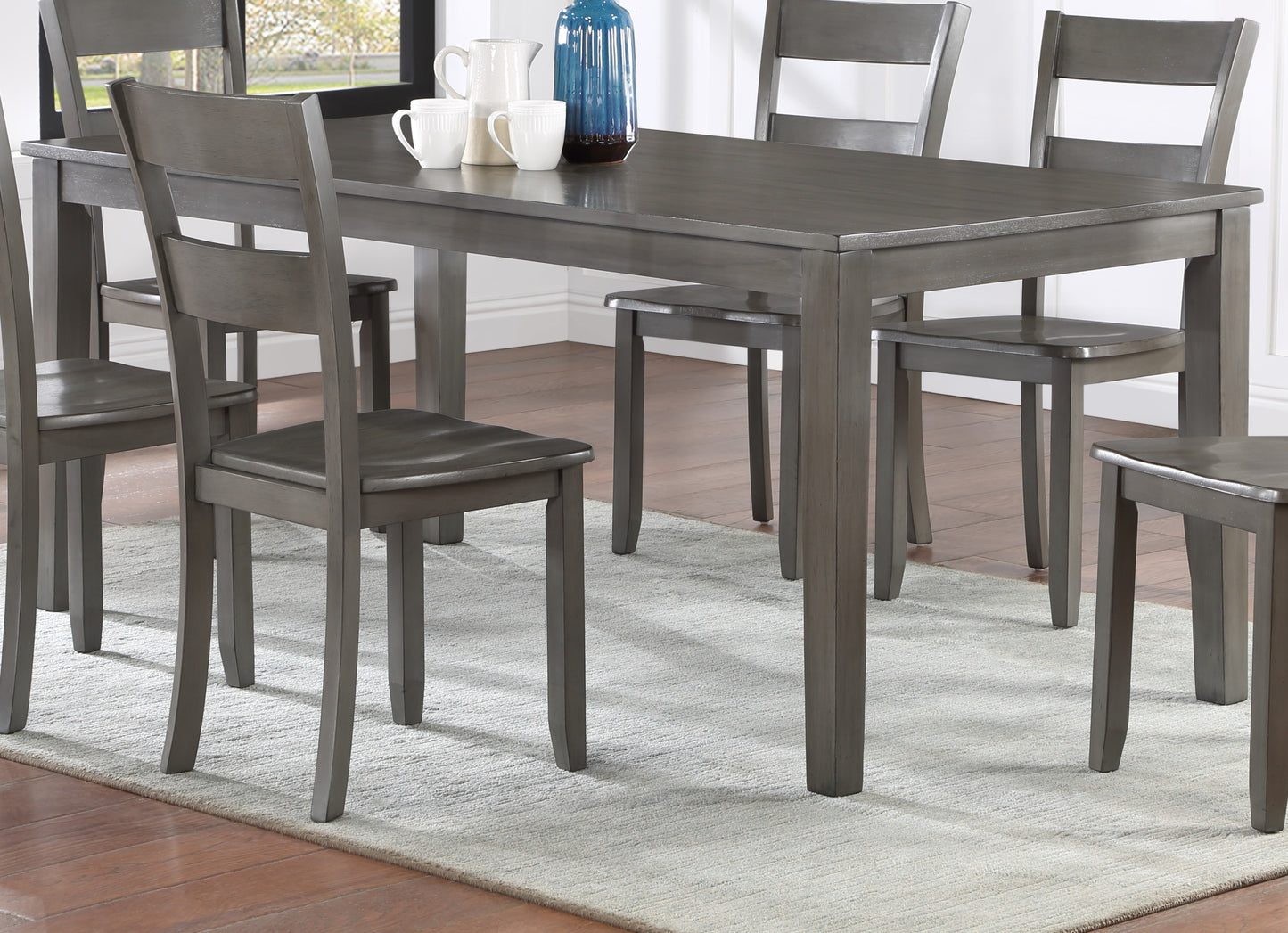 Gray Contemporary Dining Table