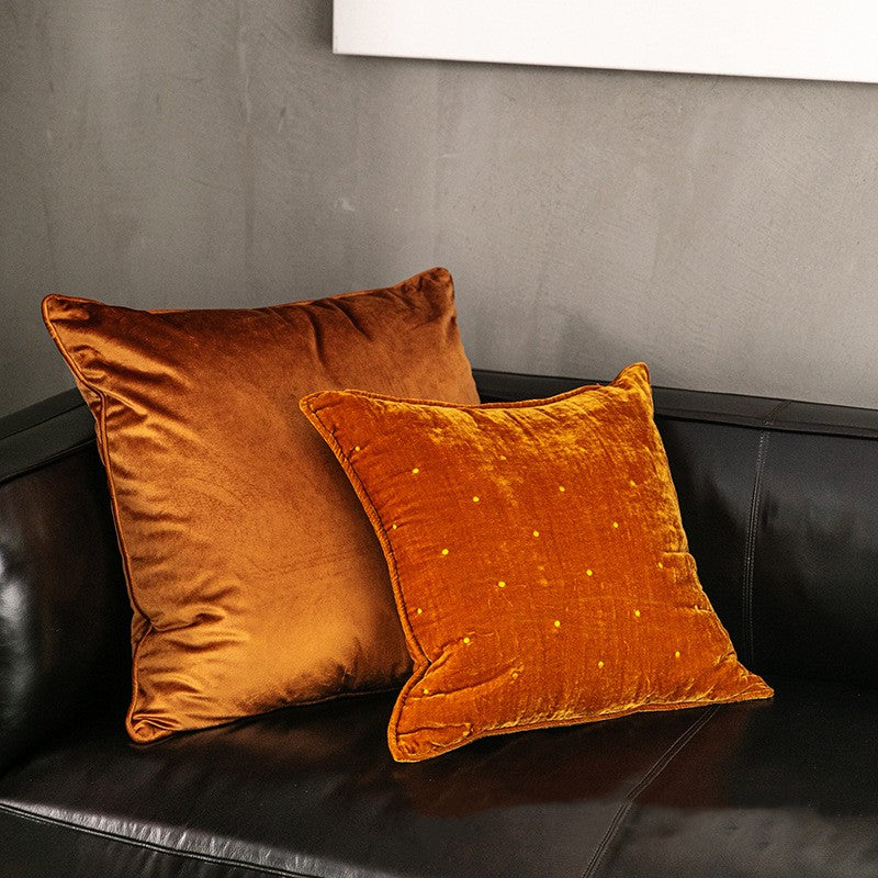 Retro Velvet Brocade Throw Pillow