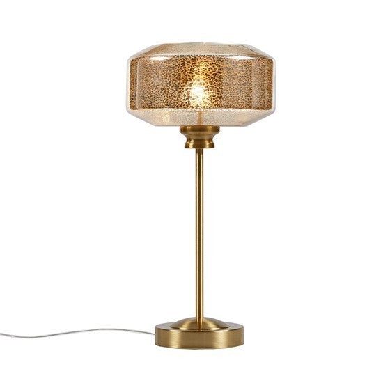 Gold Orb 17" Mercury Glass Table Lamp