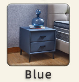 Slate Blue 2 Drawer Nightstand