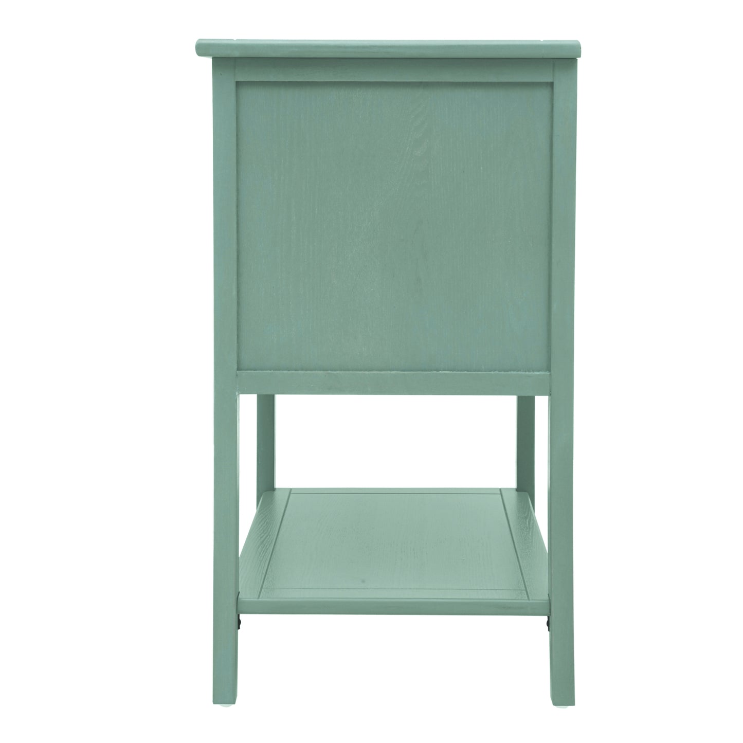 Sturdy 2 Drawer Mint Green Bed Stand