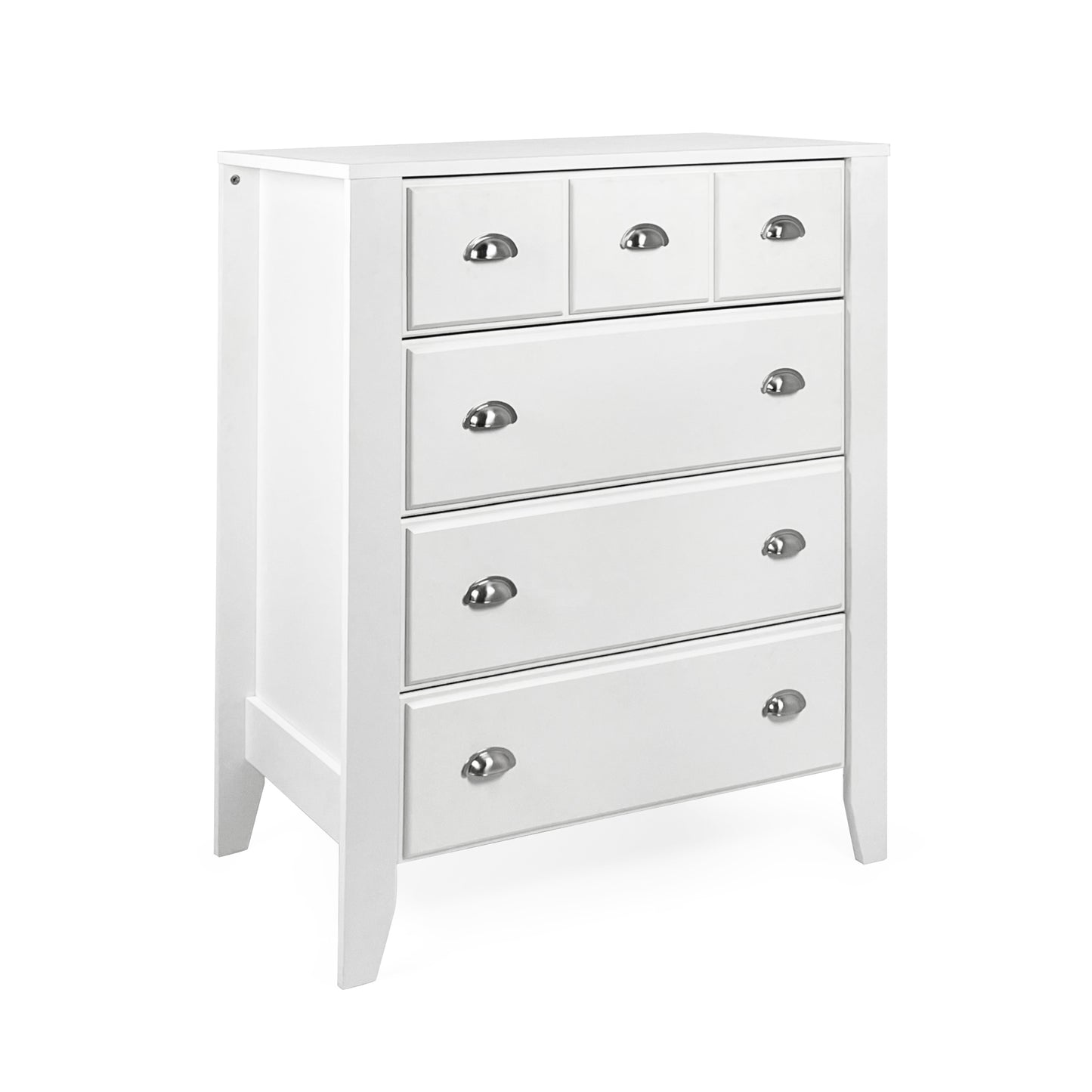 White Chest of 4 Drawers