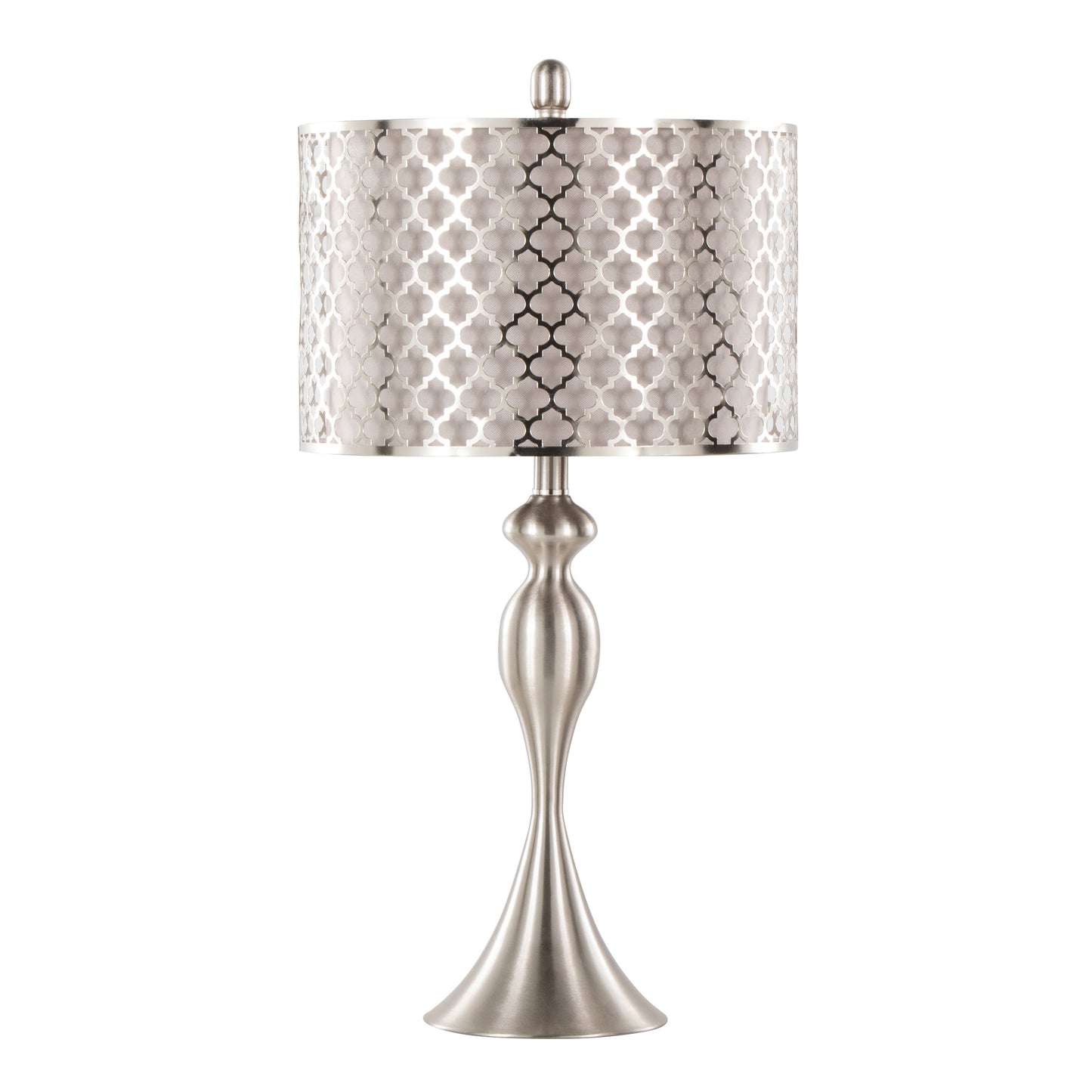 Set of 2 Fancy Metal Table Lamps