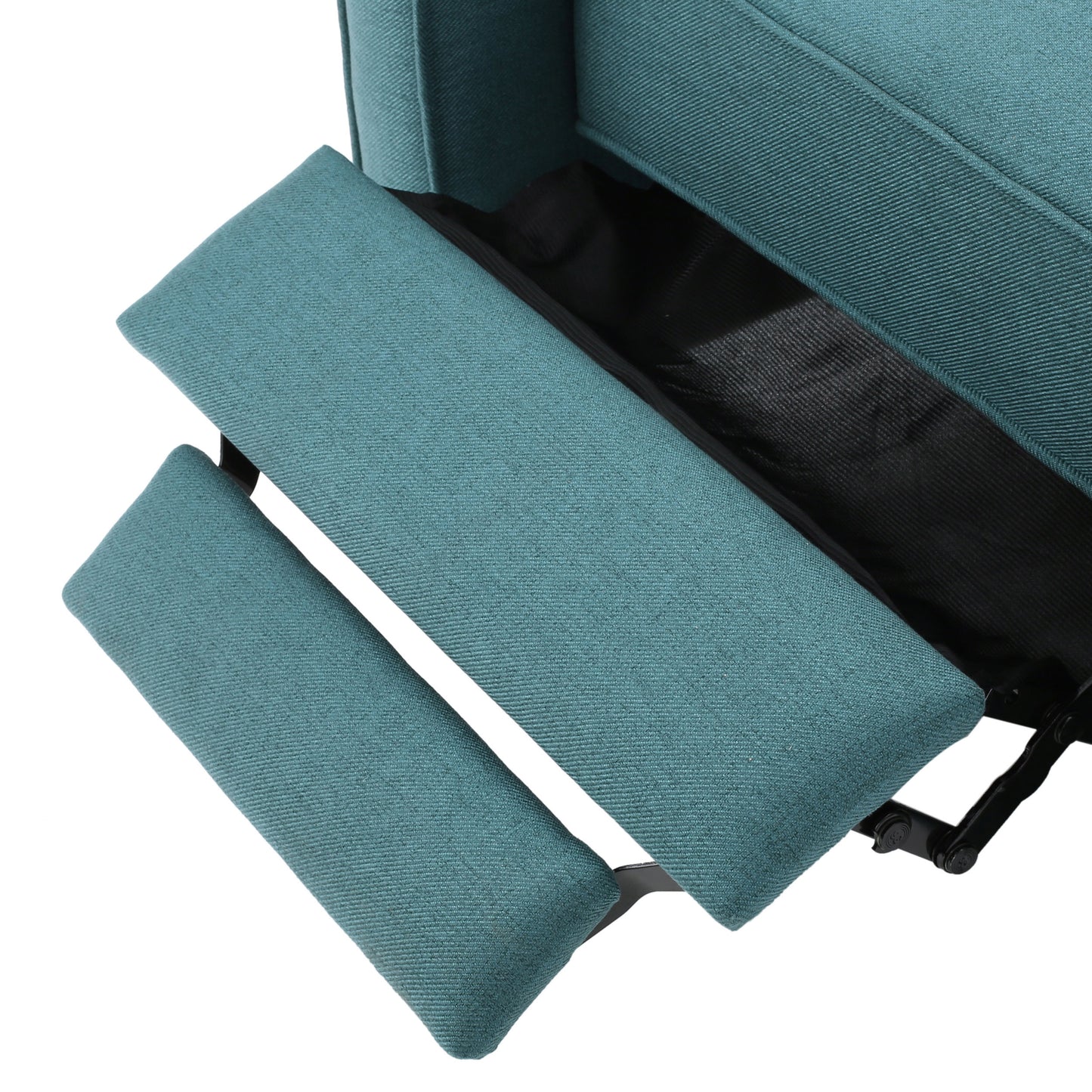 Teal Linen Push Back Chair for Elegant Home Décor