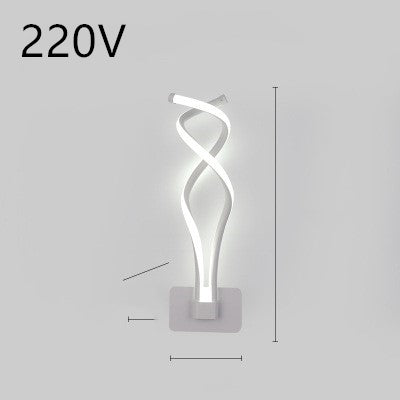 LED wall lamp nordic minimalist bedroom bedside lamp.