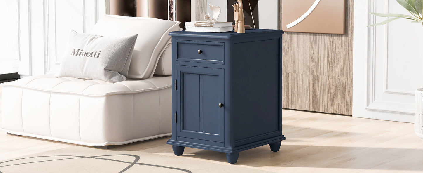 Navy Side Table