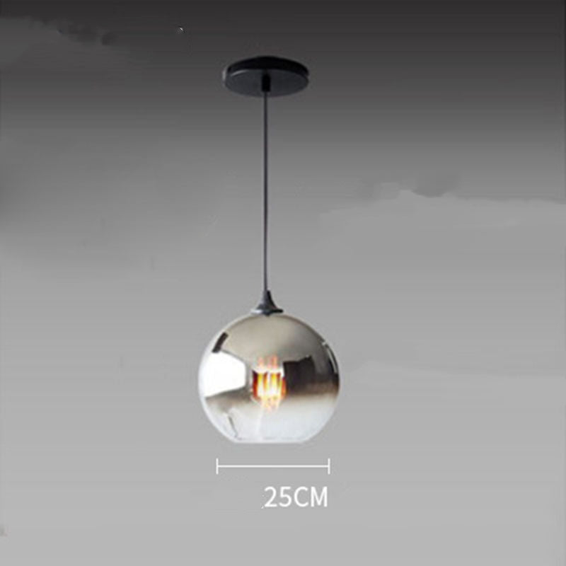 Smoked Gradient Globe Pendant Light