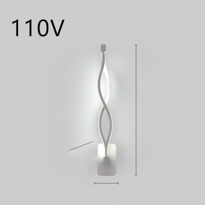 LED wall lamp nordic minimalist bedroom bedside lamp.