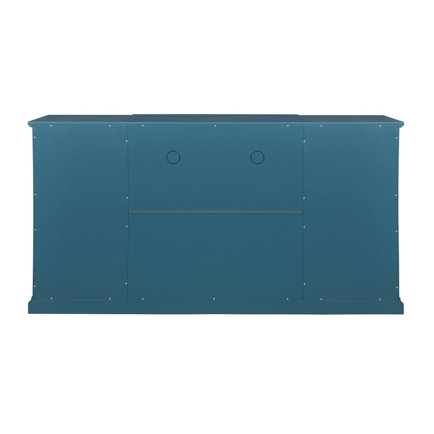 Teal Blue 63" TV Stand Storage Cabinet