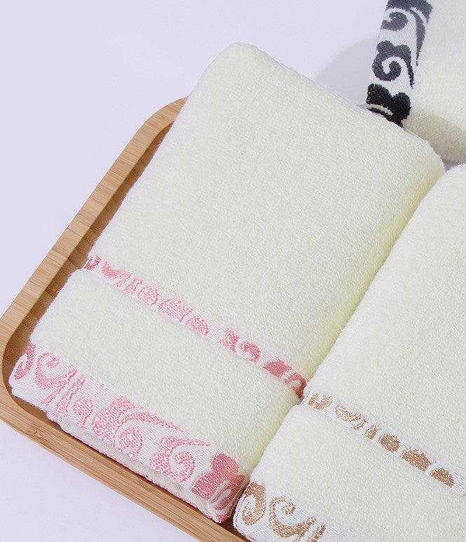 High Quality Pure Cotton Decorative Jacquard Thick Washcloths.