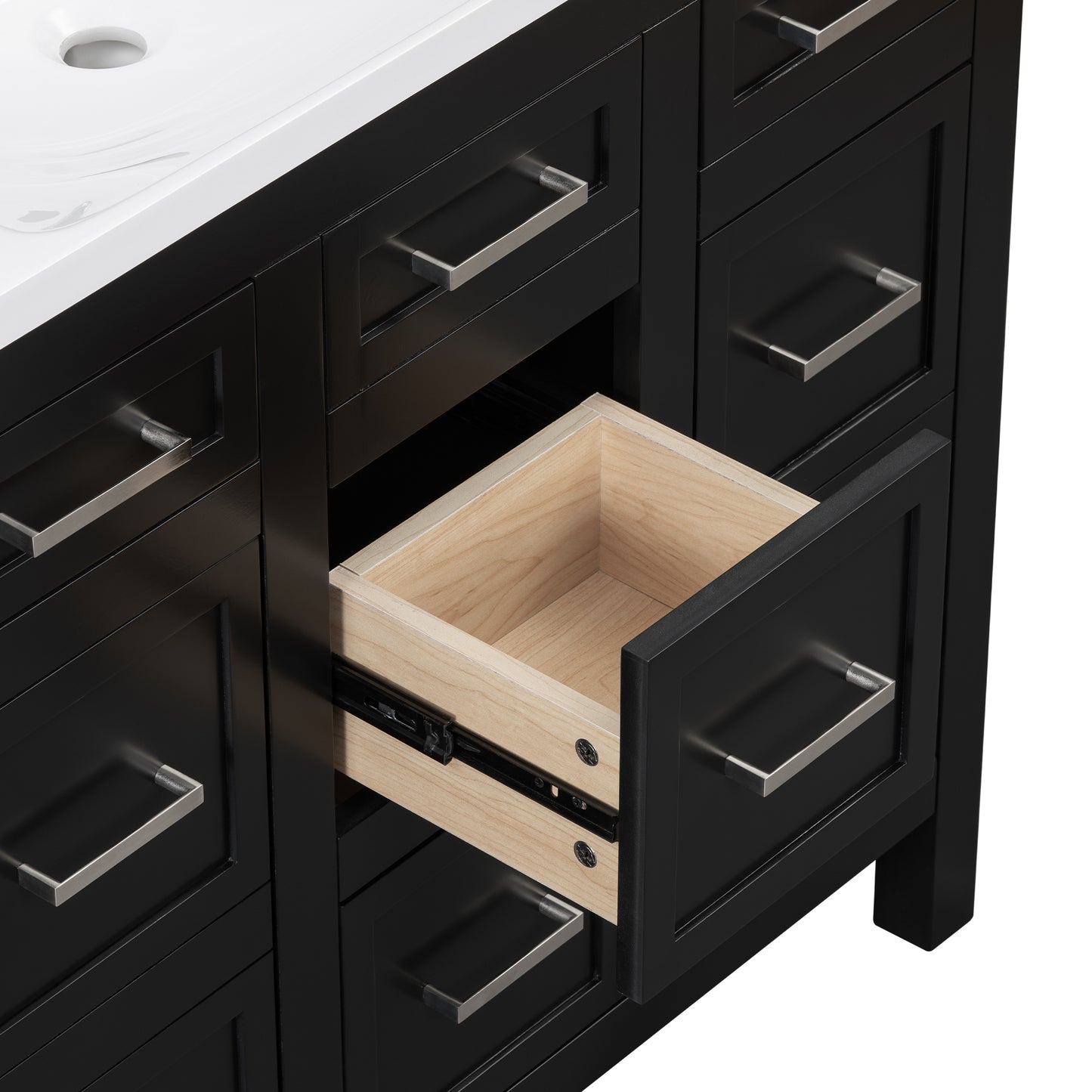 36" Bathroom Vanity Cabinet with Resin Integrated Sink