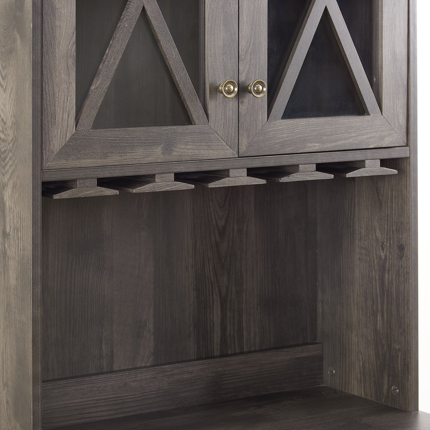 Grey Farmhouse Wine Cabinet