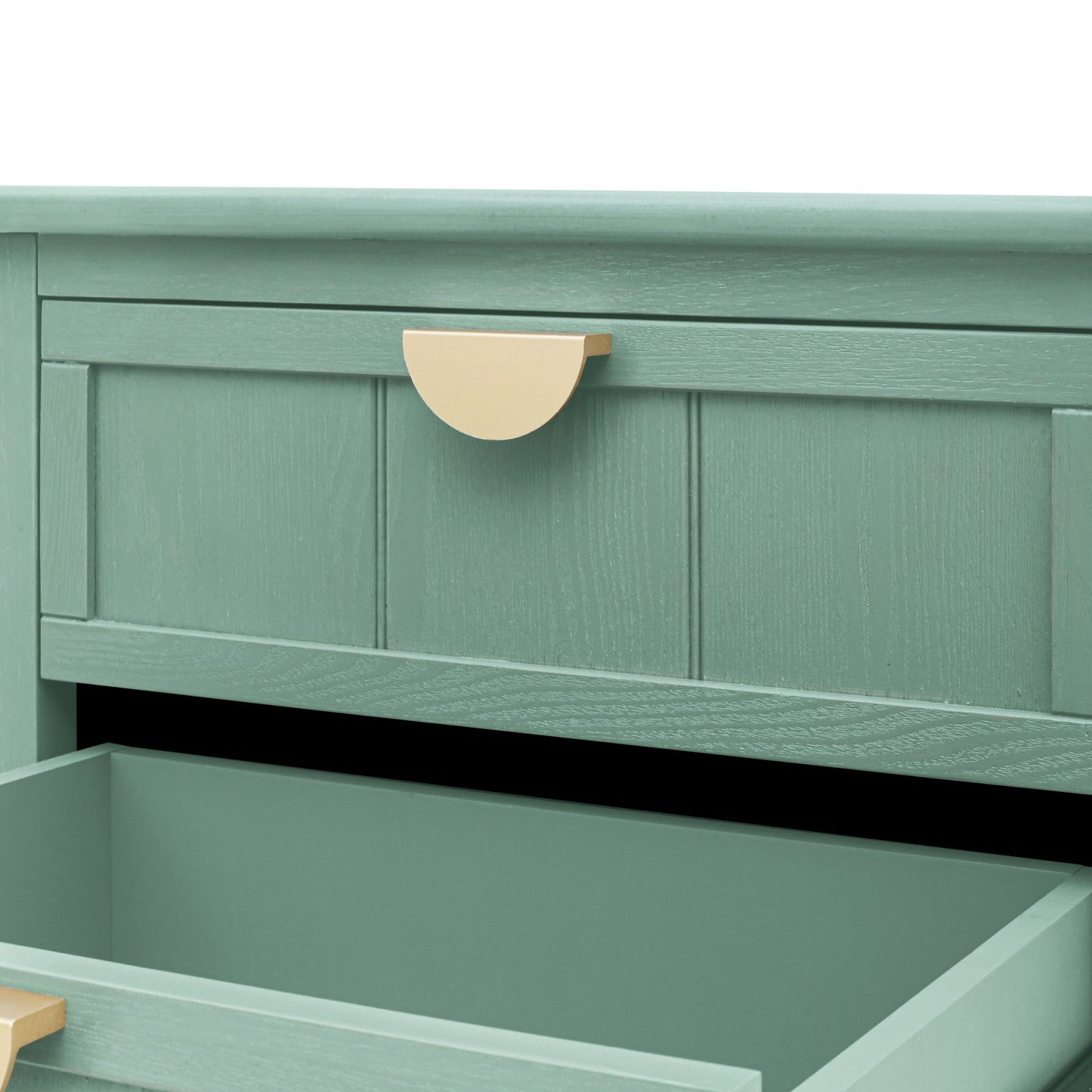 Sturdy 2 Drawer Mint Green Bed Stand