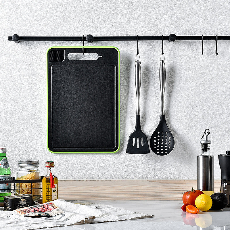 Double-Sided Cutting Board with Defrosting Function and Knife Sharpener