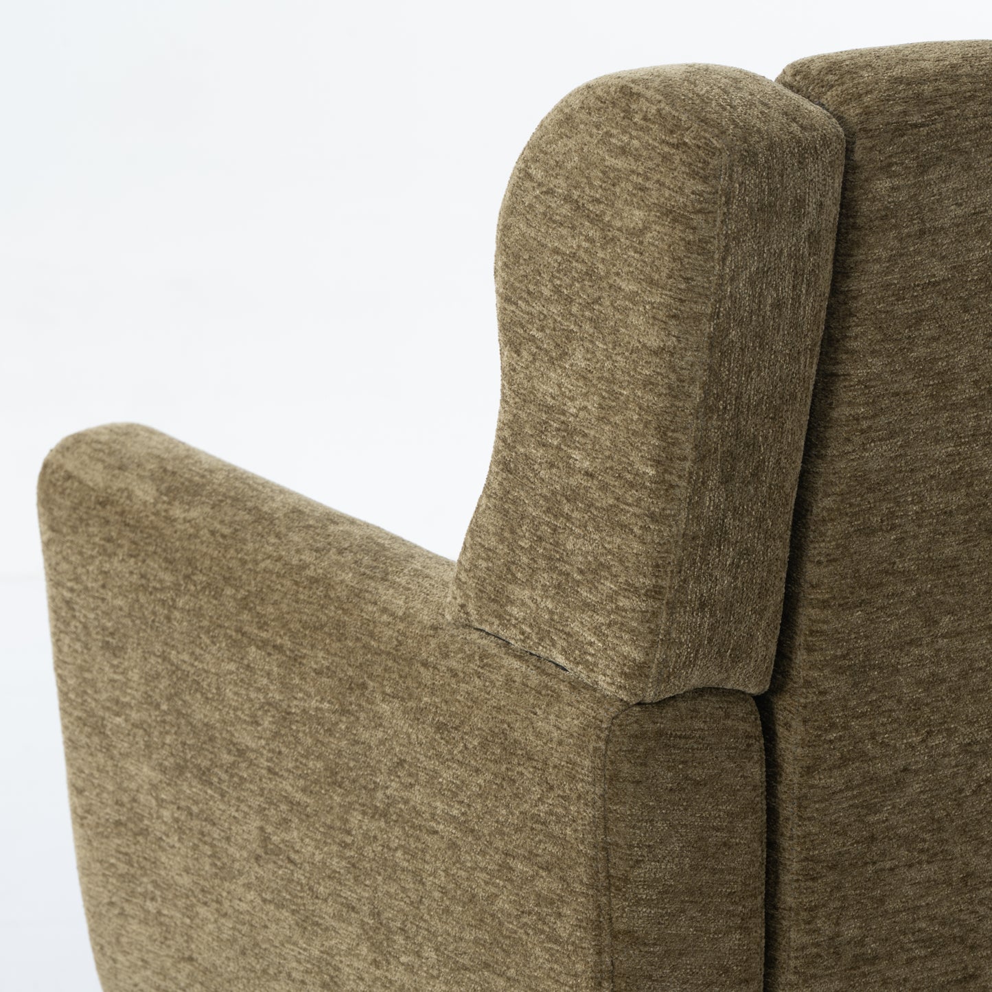 Olive Tufted Chenille Arm Chair