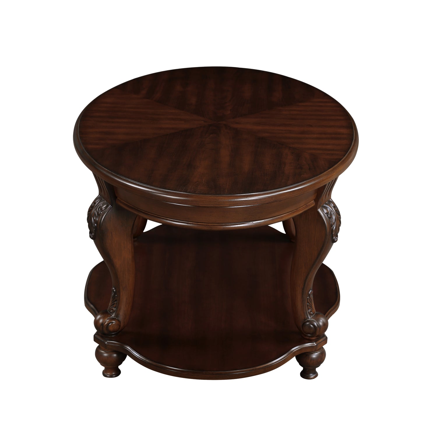 Cherry 3 pc. Oval Coffee Table Set