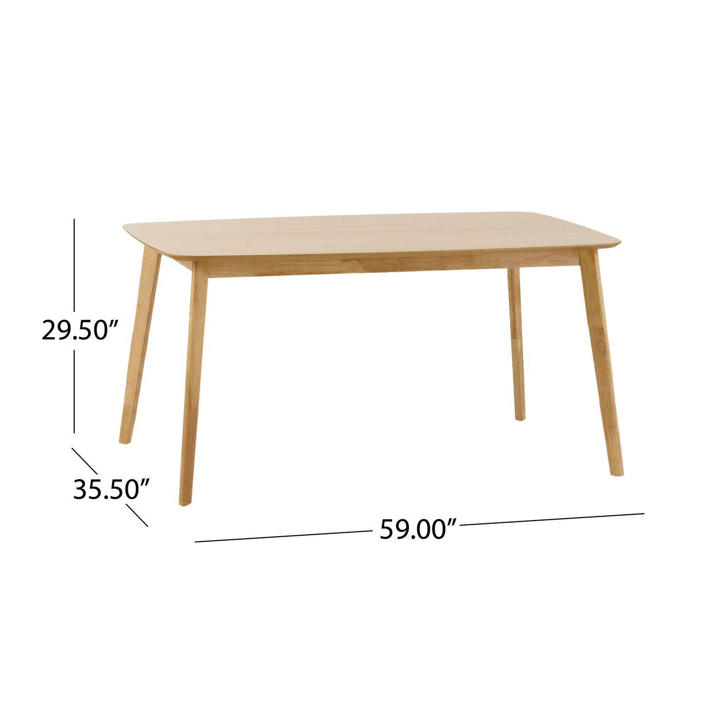 Rubber Wood Dining Table