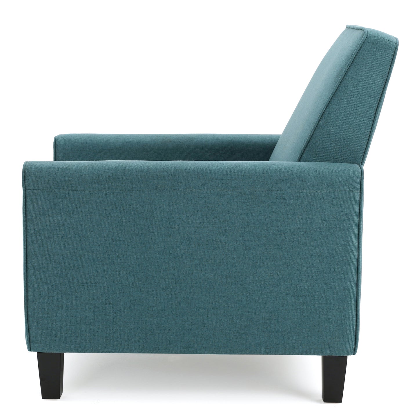 Teal Linen Push Back Chair for Elegant Home Décor