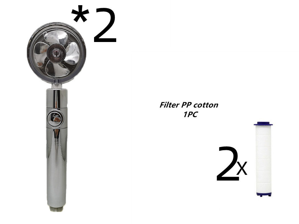 Turbocharged High Pressure Propeller Shower Head