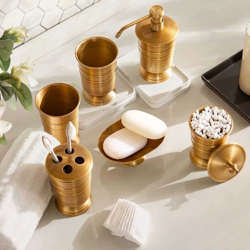 Bronze 6pc. Bathroom Accessories Set