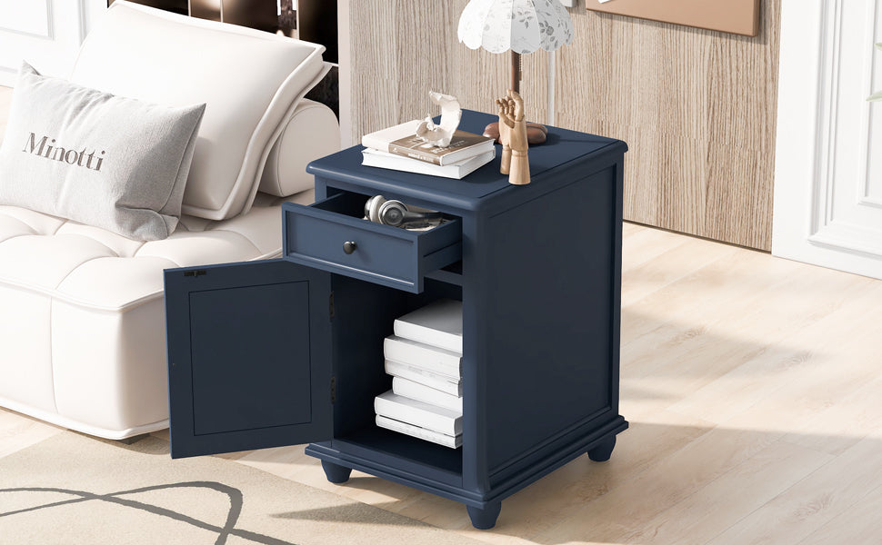 Navy Side Table