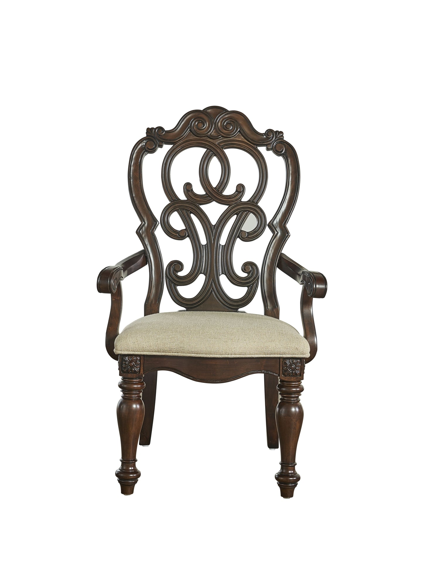 Royale - Arm Chair (Set of 2) - Dark Brown