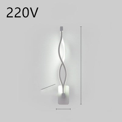 LED wall lamp nordic minimalist bedroom bedside lamp.