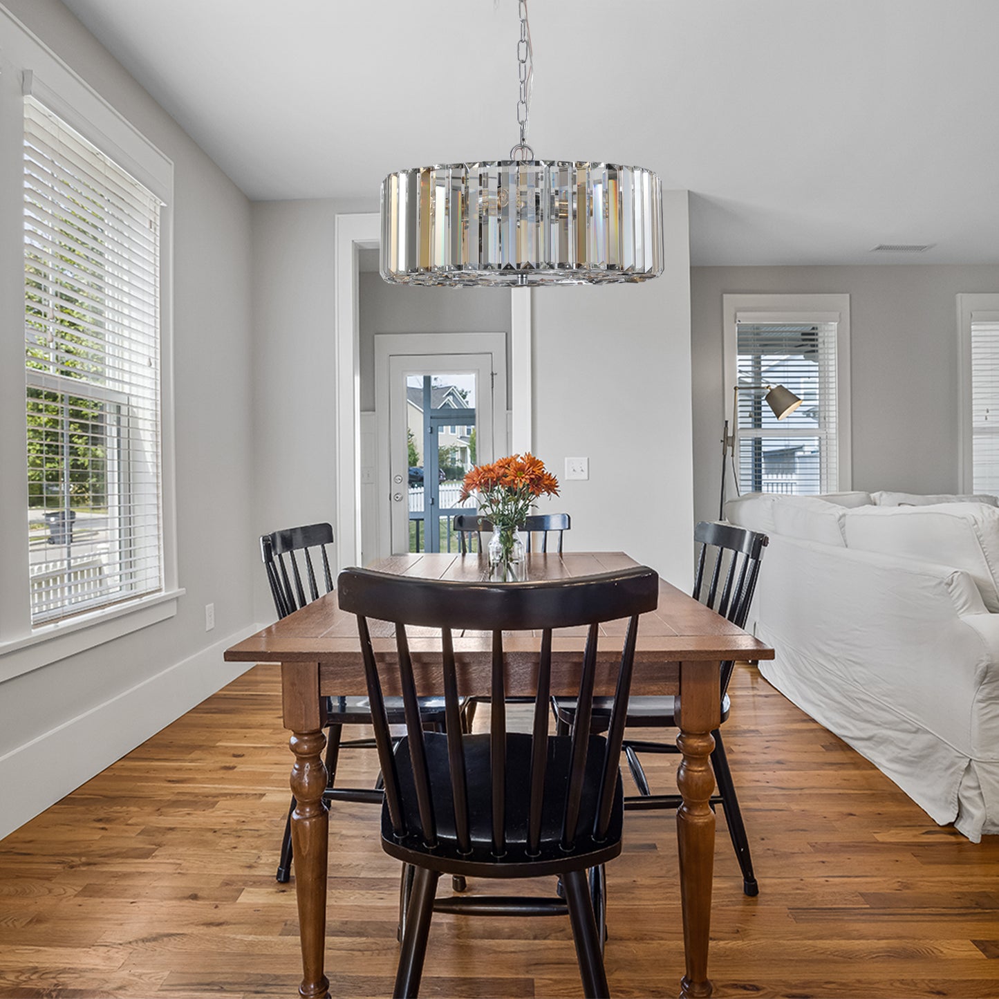 Modern Round Crystal Chandelier