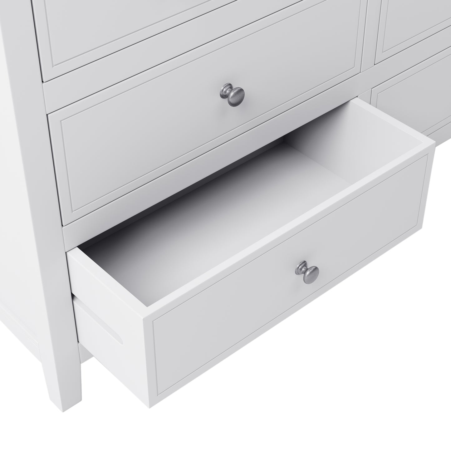 White 7 Drawer Dresser