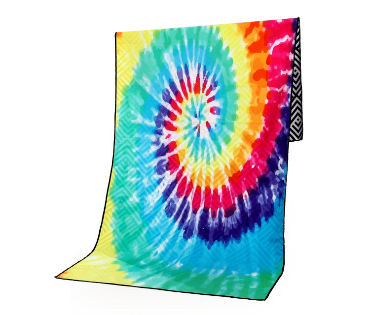 Rainbow Tie-Dye Beach Towel