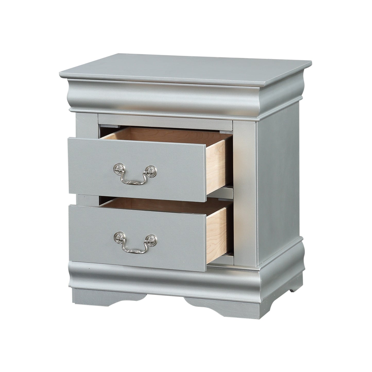 Platinum Louis Philippe Nightstand