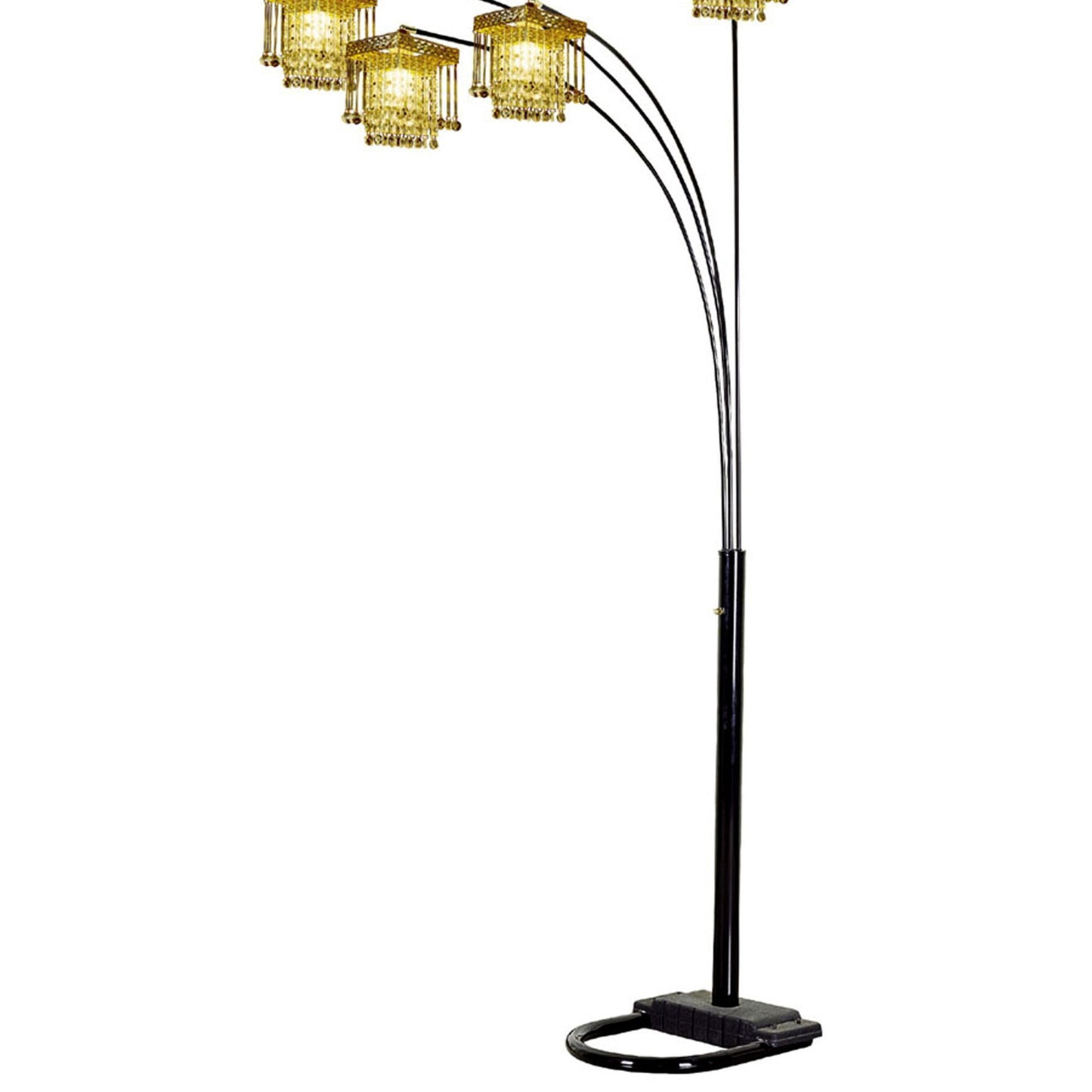 Gold 4 Light Floor Lamp