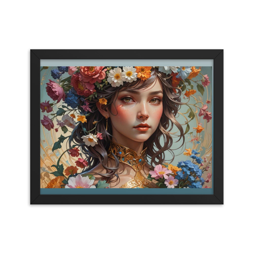 Flower Girl Framed Poster