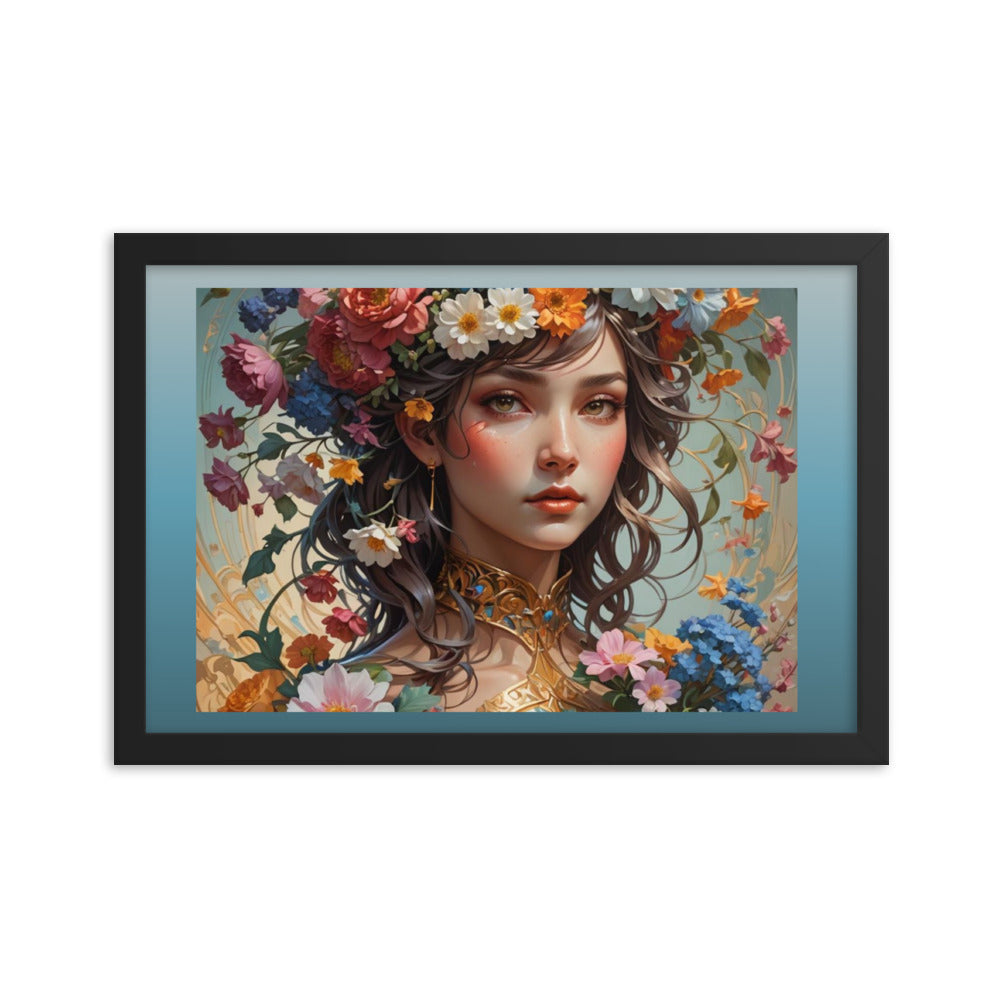 Flower Girl Framed Poster