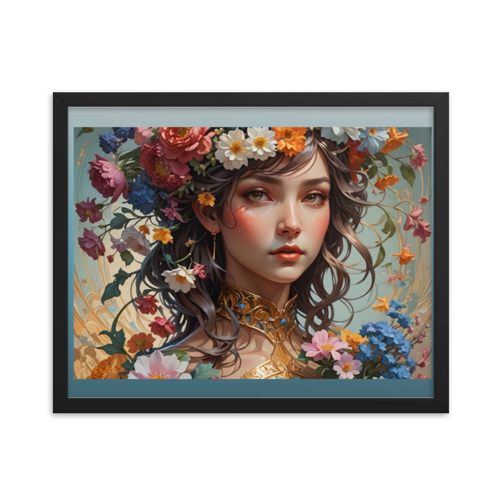 Flower Girl Framed Poster