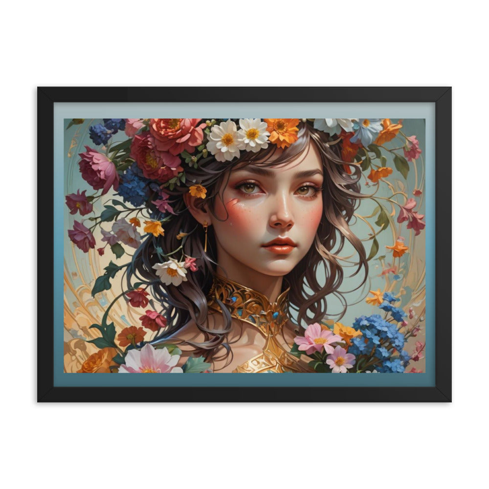 Flower Girl Framed Poster