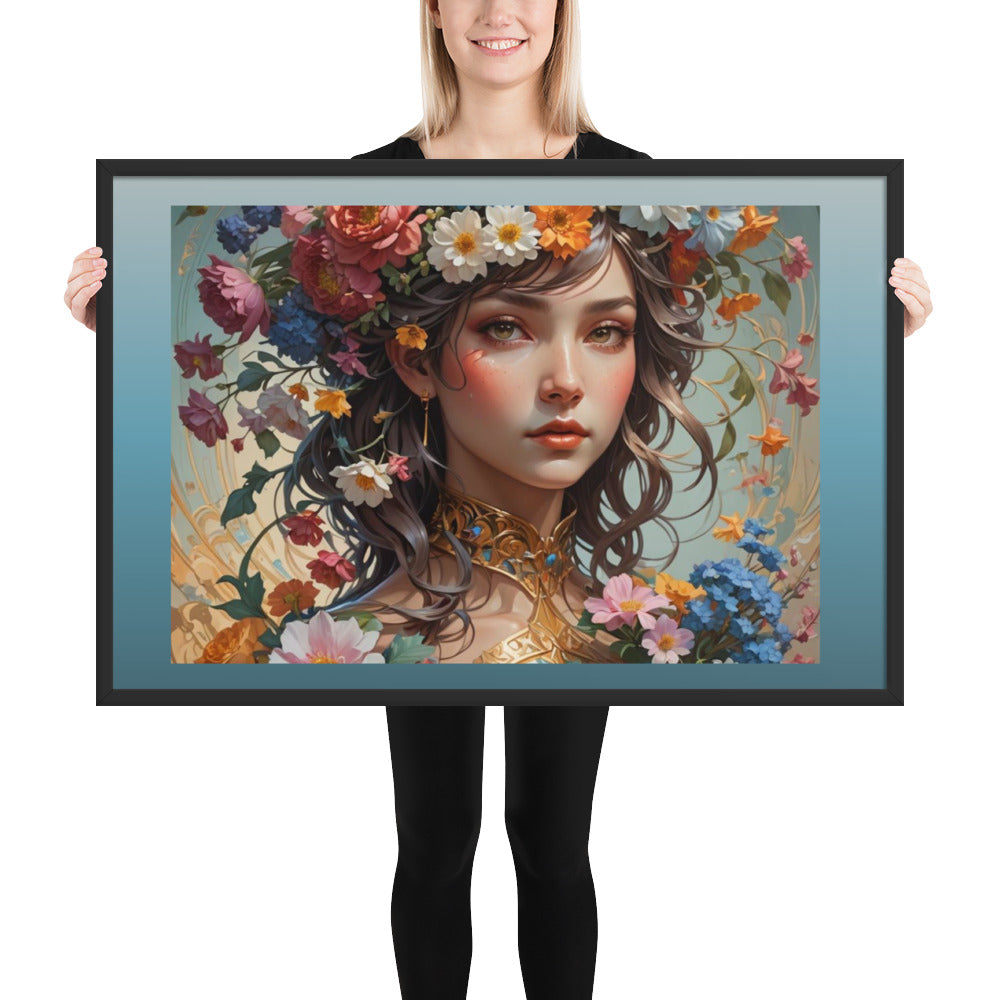 Flower Girl Framed Poster