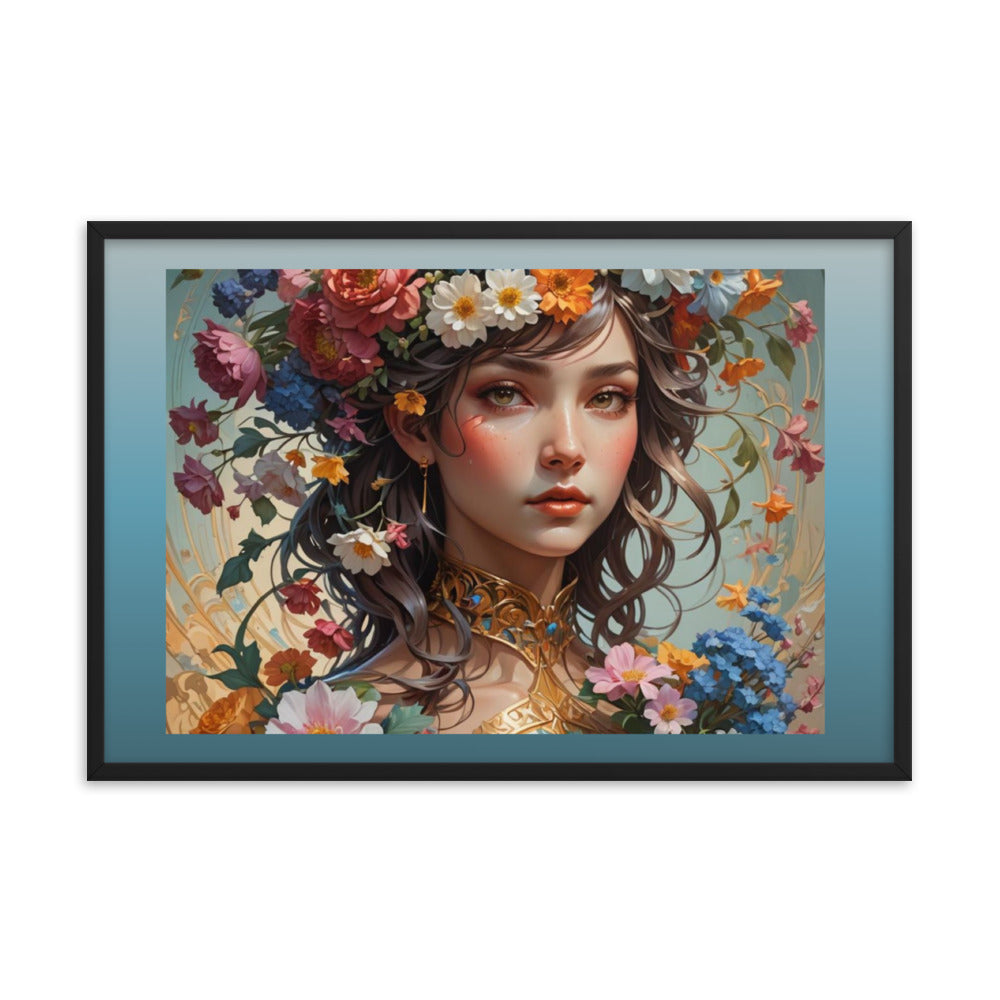 Flower Girl Framed Poster