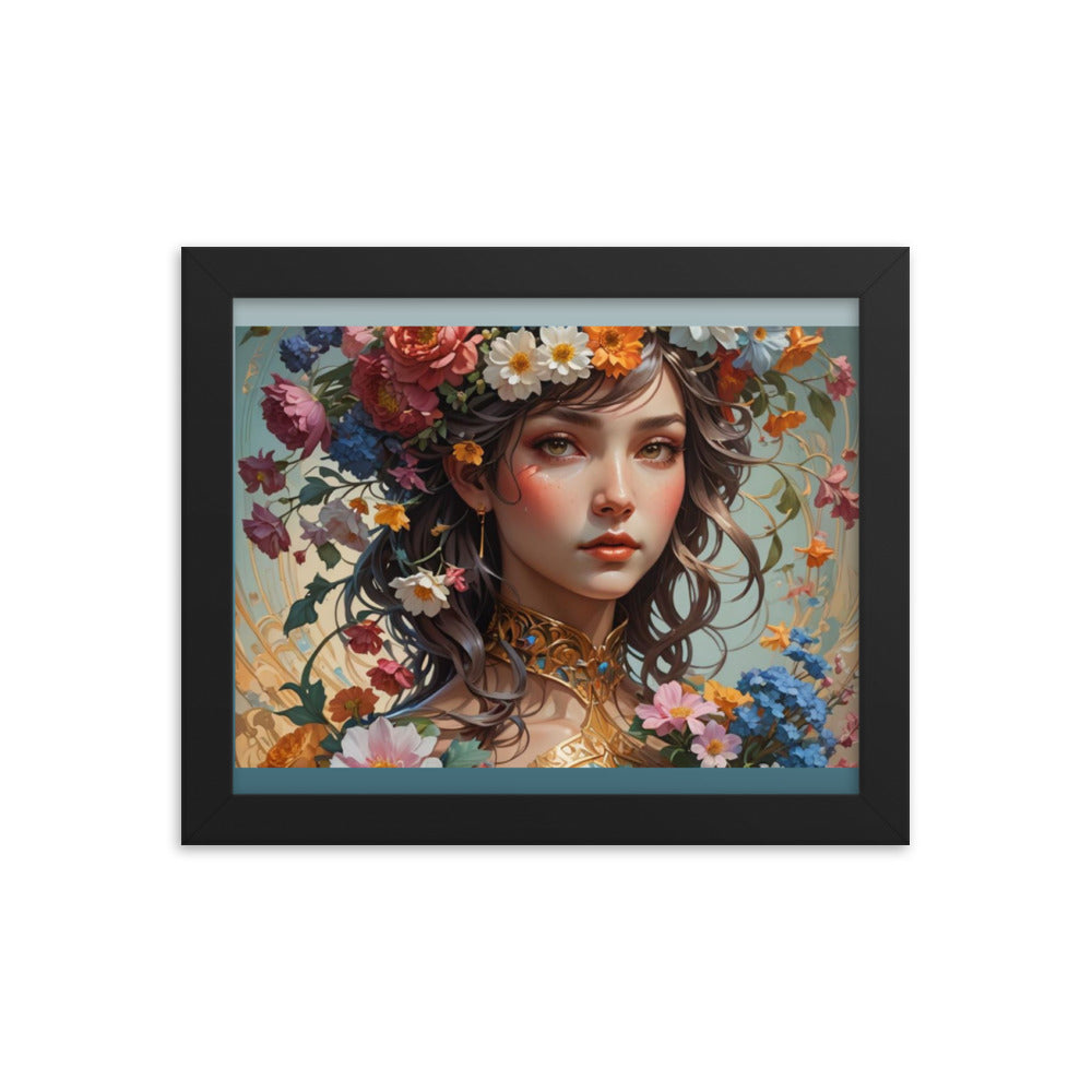 Flower Girl Framed Poster