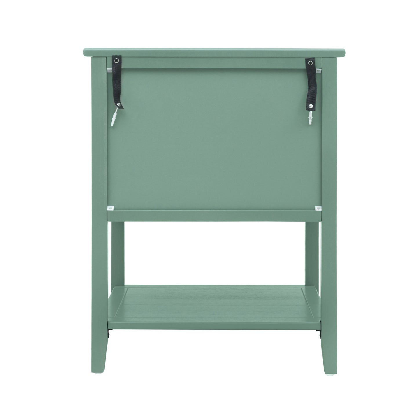 Sturdy 2 Drawer Mint Green Bed Stand