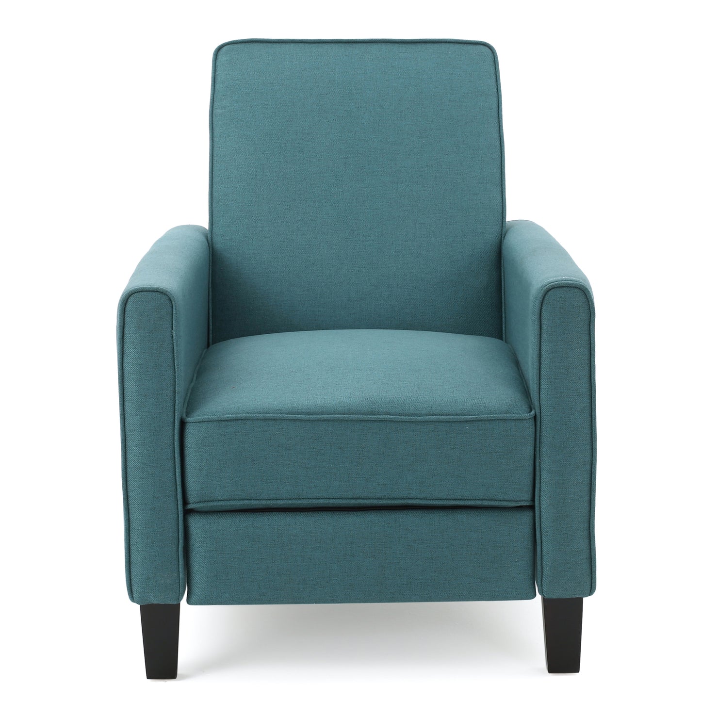 Teal Linen Push Back Chair for Elegant Home Décor