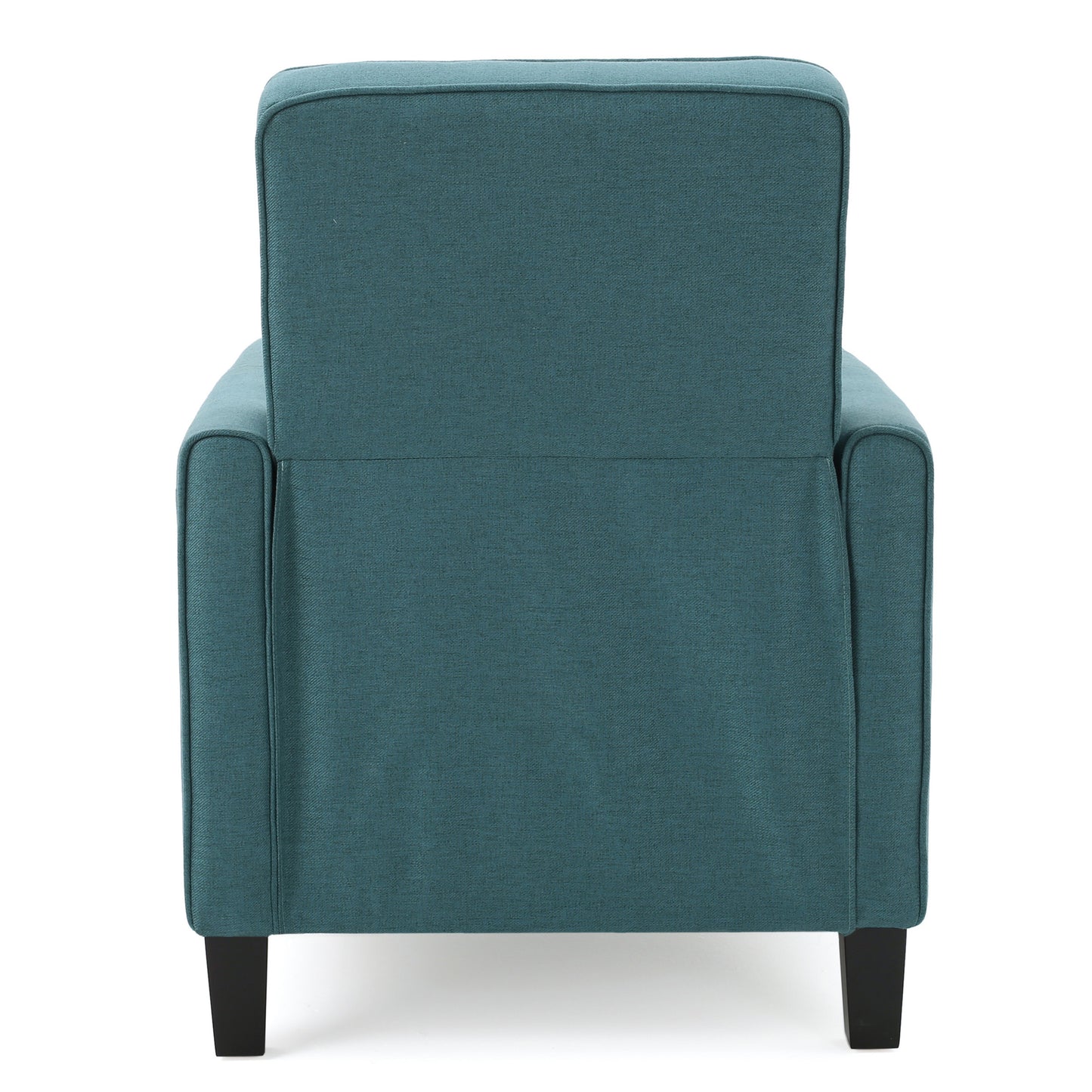 Teal Linen Push Back Chair for Elegant Home Décor