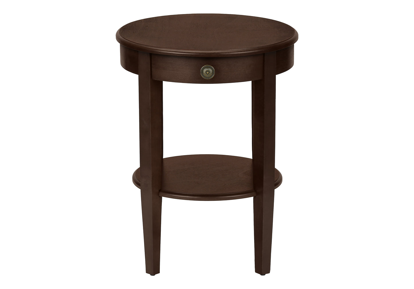 Minimalist 2 Tier Round End Table